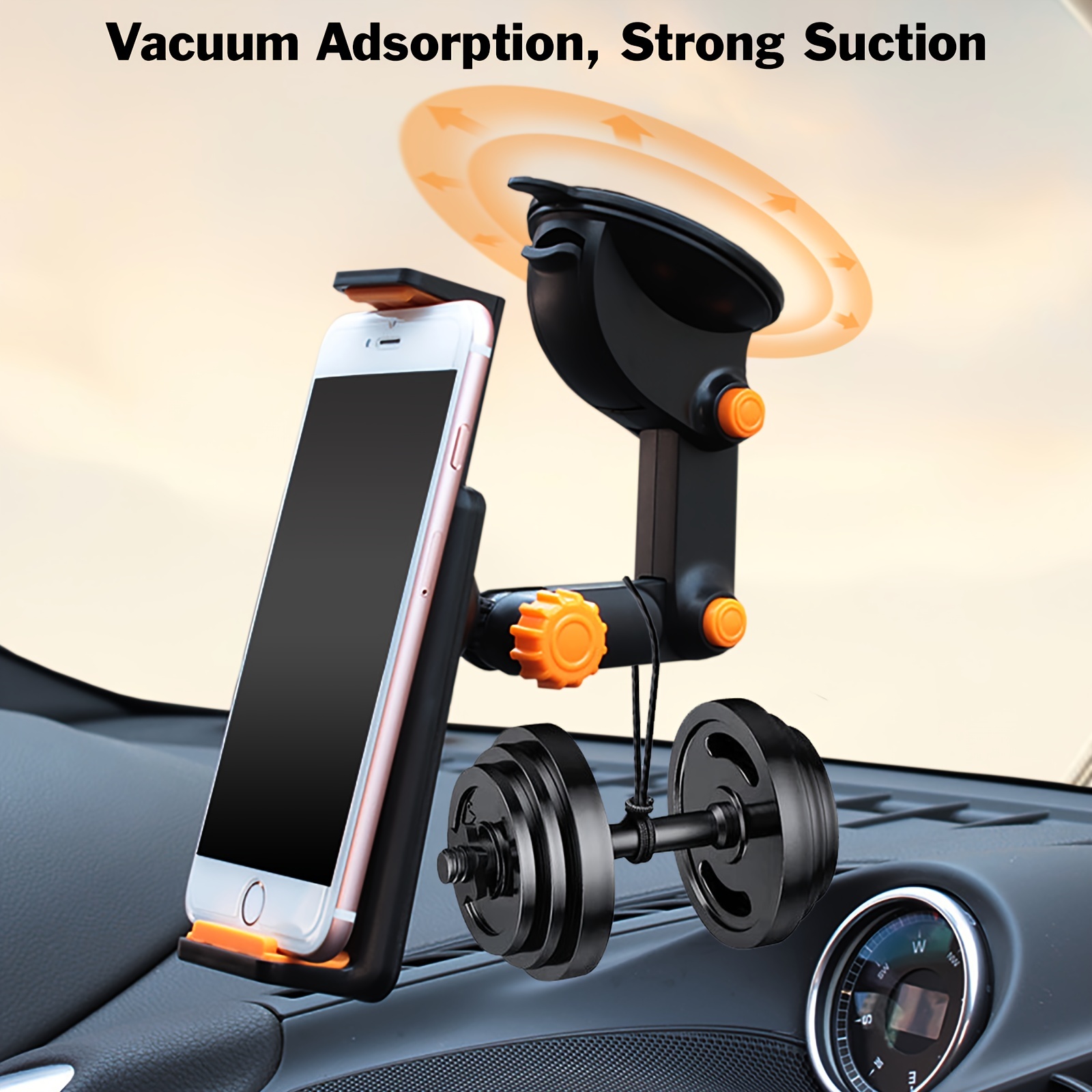 Phone&Tablet Holder Mount Suction Cup Hands-Free Car Cell Phone Holder