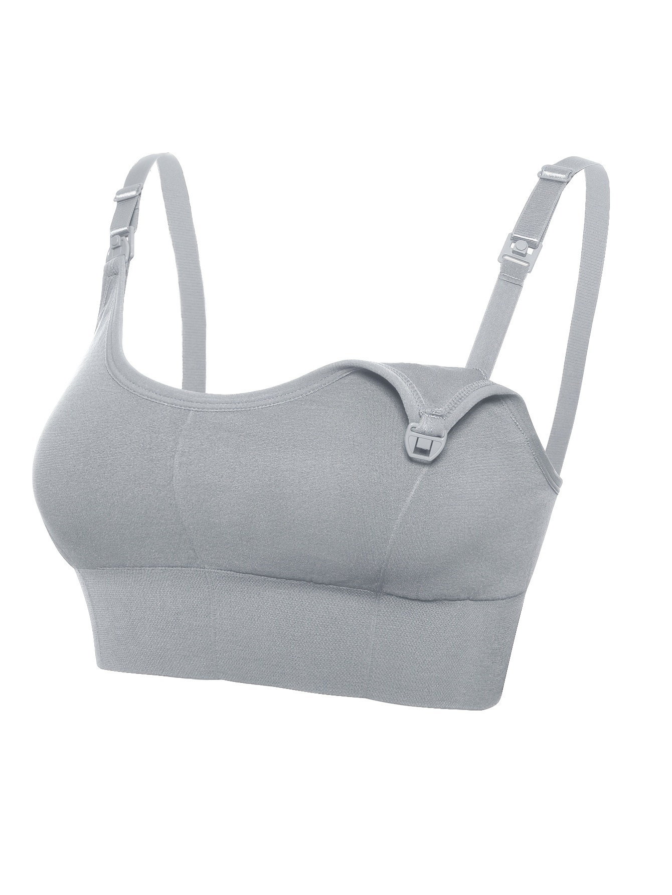 Women's Maternity Solid Breast Feeding Bra Medium Stretchy - Temu