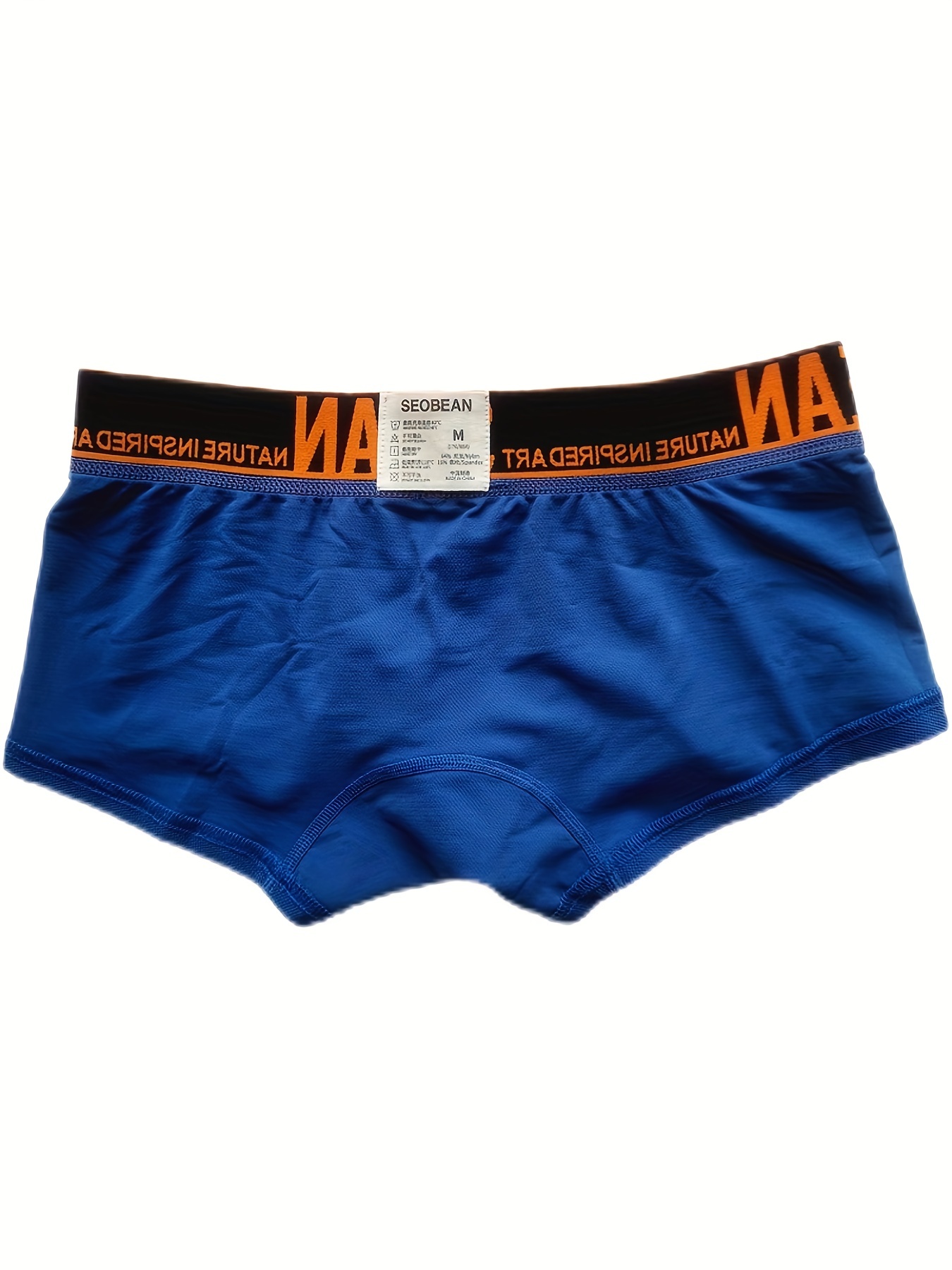 Cloudoon Men's Underwear U-type Double-layer Crotch Underpants Boxer Briefs- 4pcs