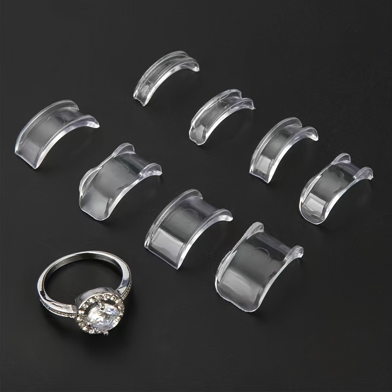 Ajustador de la talla de anillo invisible de plástico para anillos