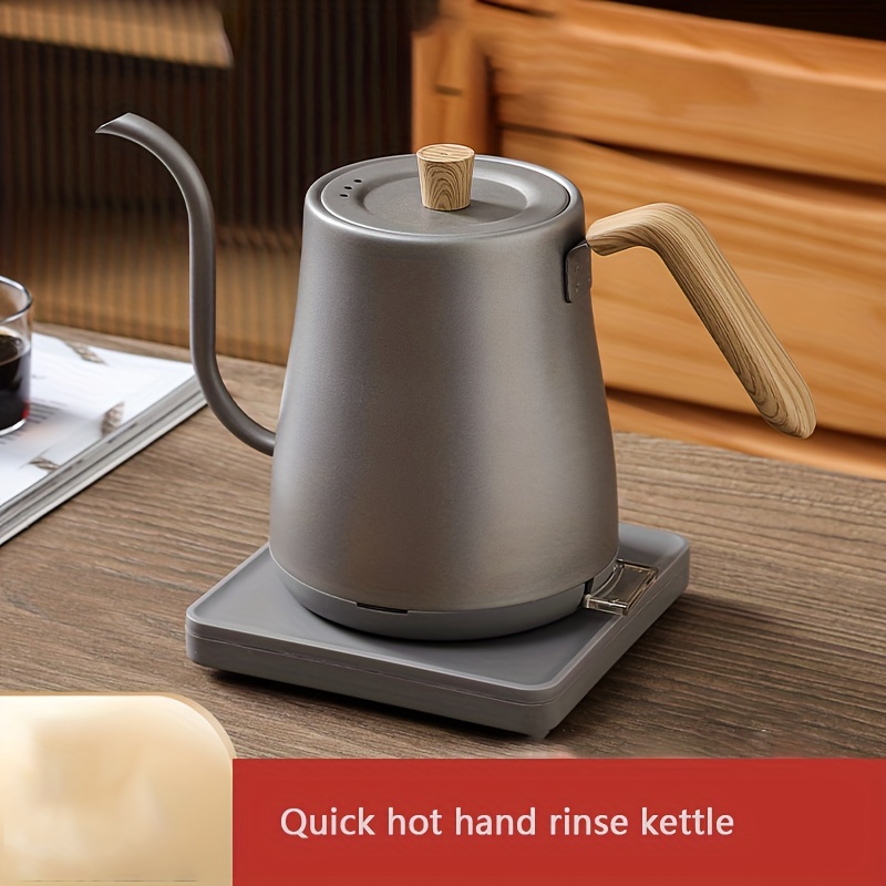 Electric Gooseneck Thermostatic Kettle Adjustable Digital Temperature Control with 4 Mins Fast Water Boiler for Coffee Brewing,Anti-Dry Boil