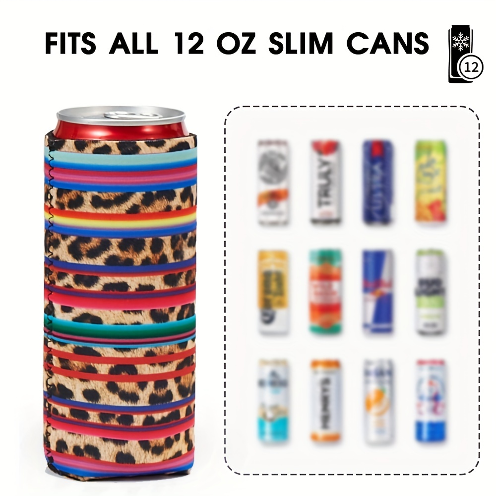 Slim Can Cooler Skinny Can Cooler for 12oz Drink Perfect 