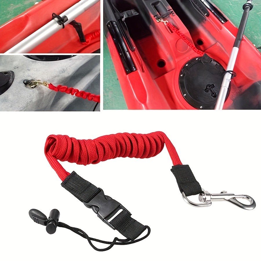 Elastic Leash Safety Rope For Kayak Canoe Paddle Leash Surfboard Surf Leash  Rowing Boats Lanyard Fishing Rod Kayak Accessories, Shop On Temu And start  Saving