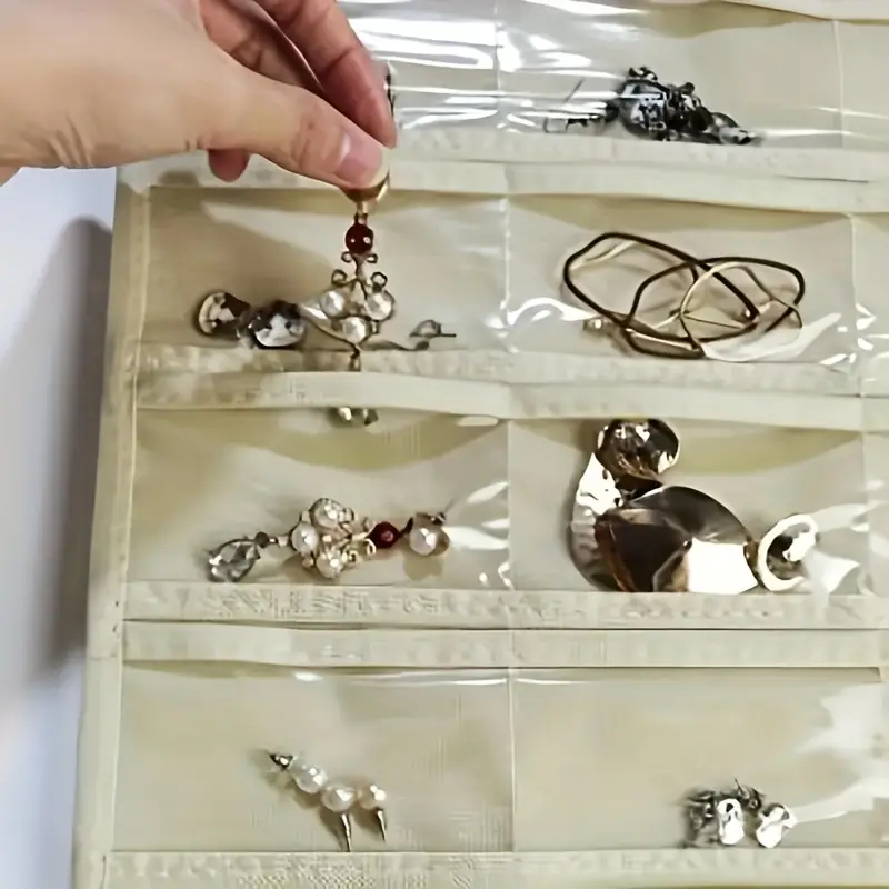 Earrings Watch Hair Band Button Storage Hanging Jewelry - Temu