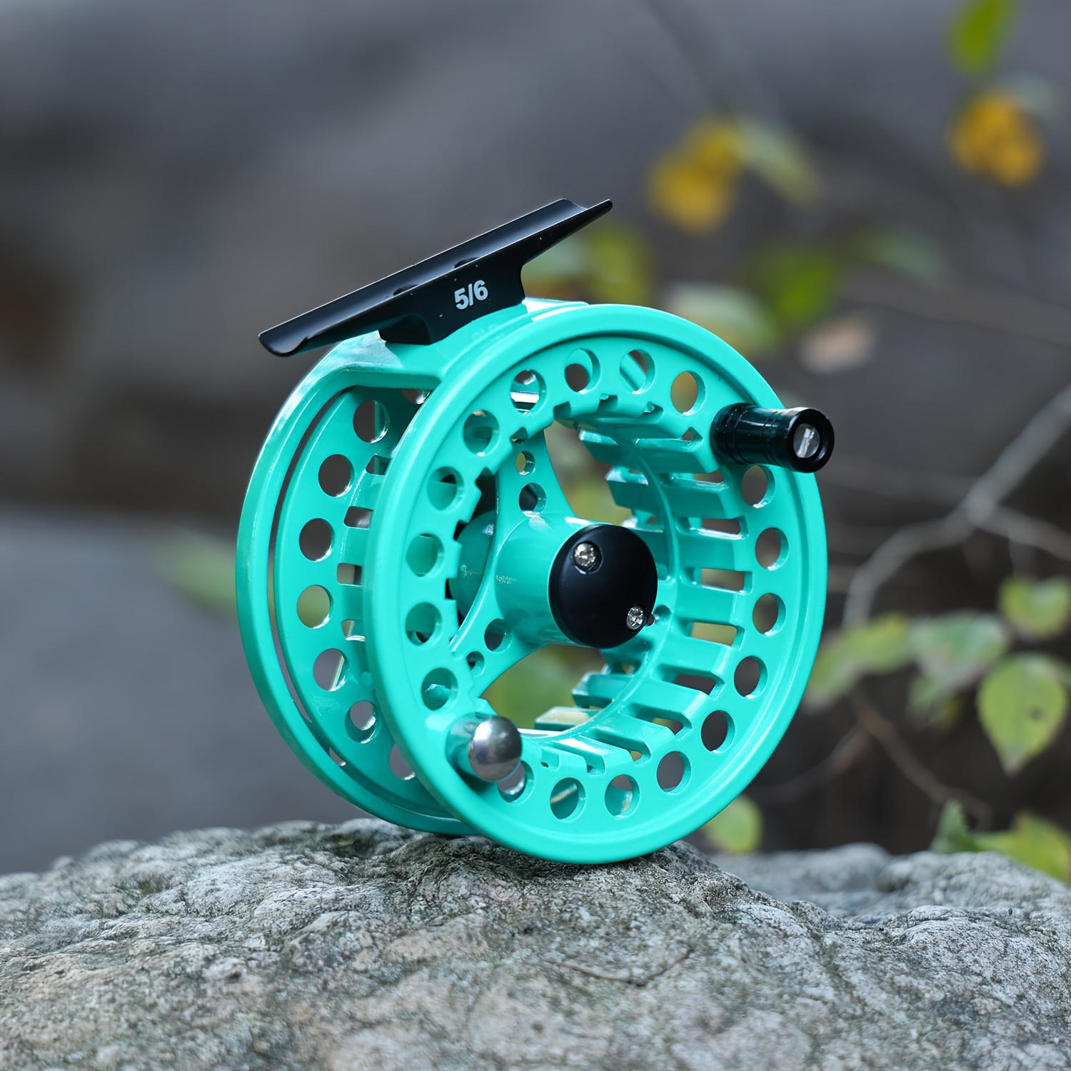 Fly Reel,Fly Fishing Reel Fly Fishing Reel Aluminum Alloy Interchangea for  Saltwater and Freshwater Fishing Accessories (Color : Blue, Spool Capacity