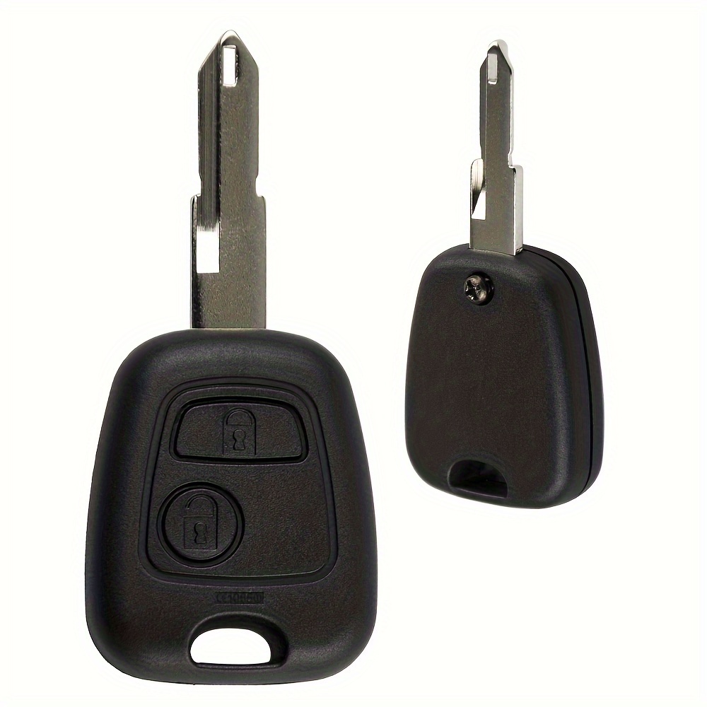 COQUE CLEF TELECOMMANDE 2 BOUTONS PEUGEOT 107 206 207 307 407 - ADTUNING  FRANCE