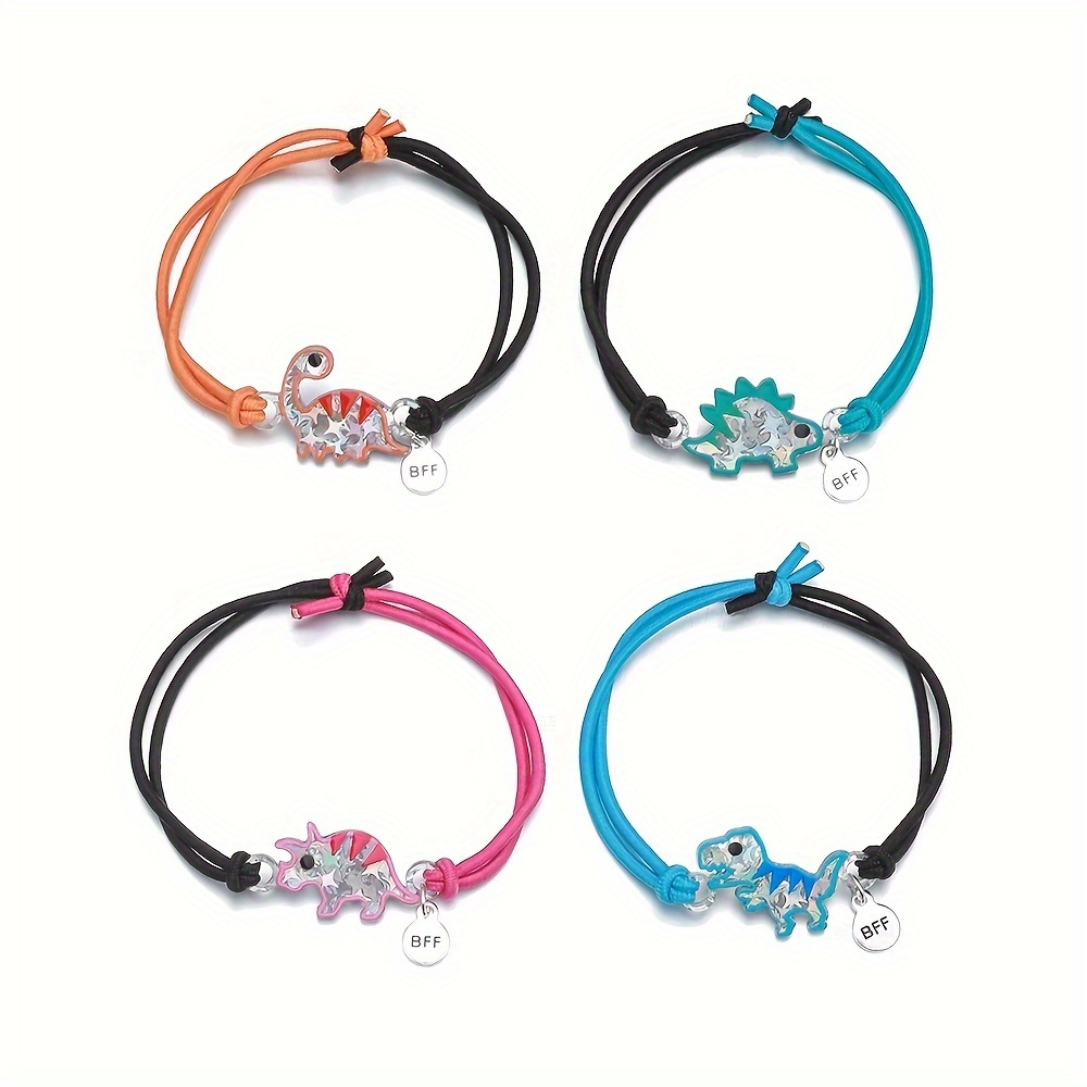 12 Pulseras De Dinosaurio De Resina | Pulseras De Amistad Con Cremallera | Fiesta Temática Jurassic | Regalo Para Niños Y Adultos