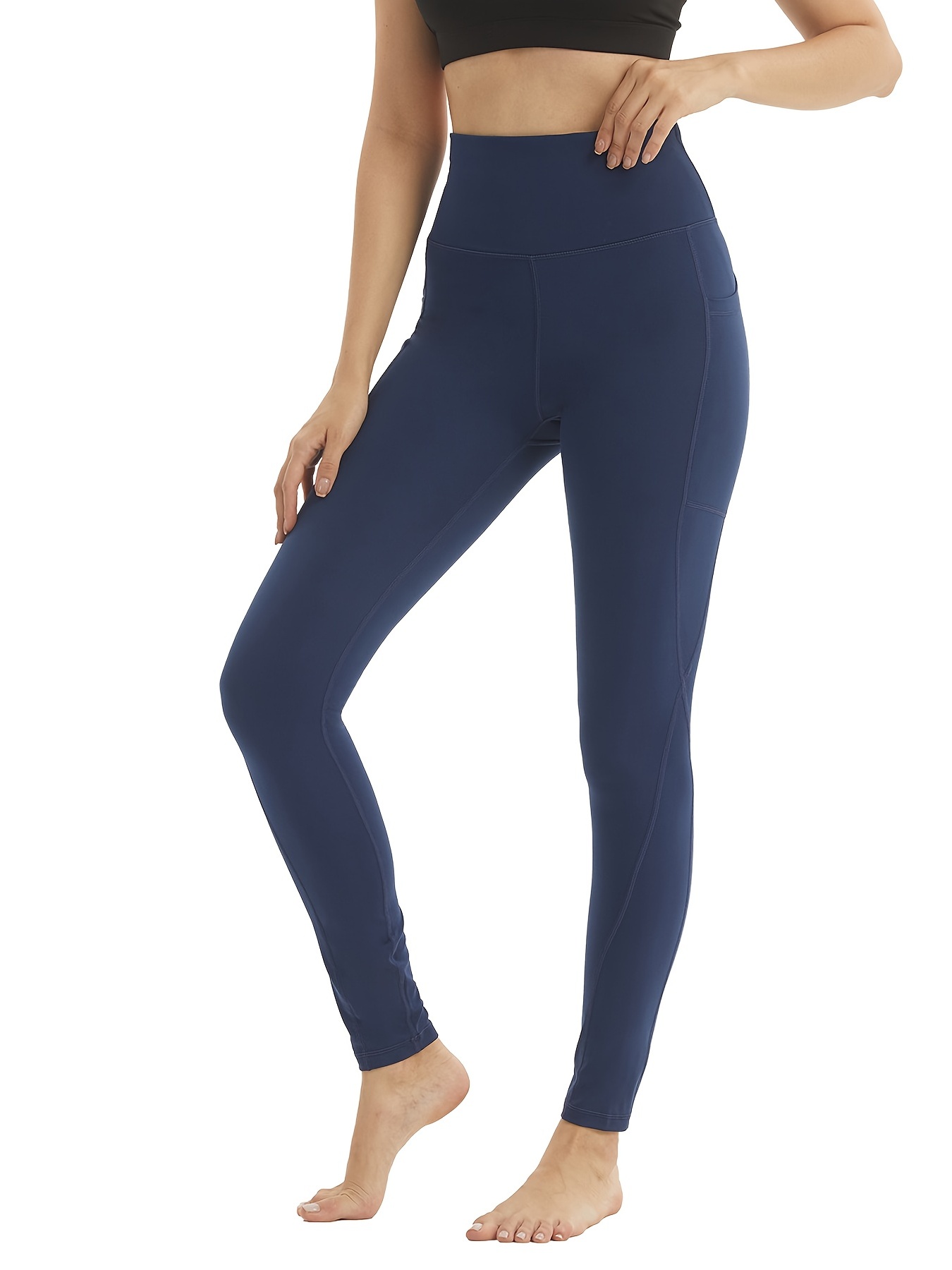 Leggings Entrenamiento Mujer Cintura Alta Control Barriga - Temu