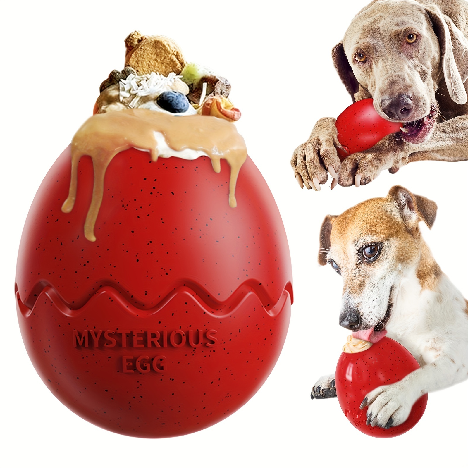 Pet Slow Feeder Egg Design Dog Feeding Bowl Interactive Dog - Temu