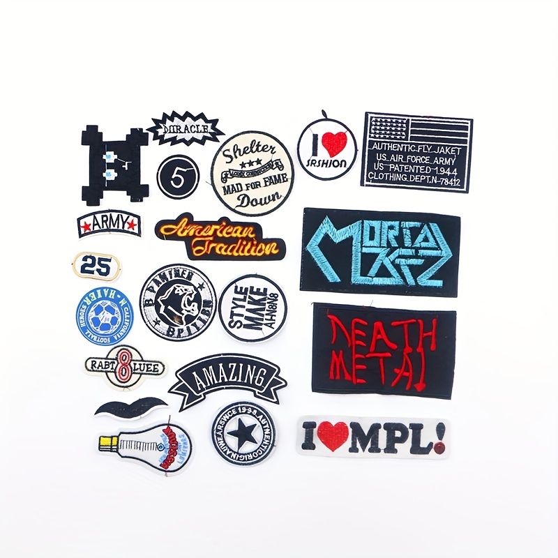 10pcs Embroidered PARIS Patches Iron On Stickers DIY Sewing Badge