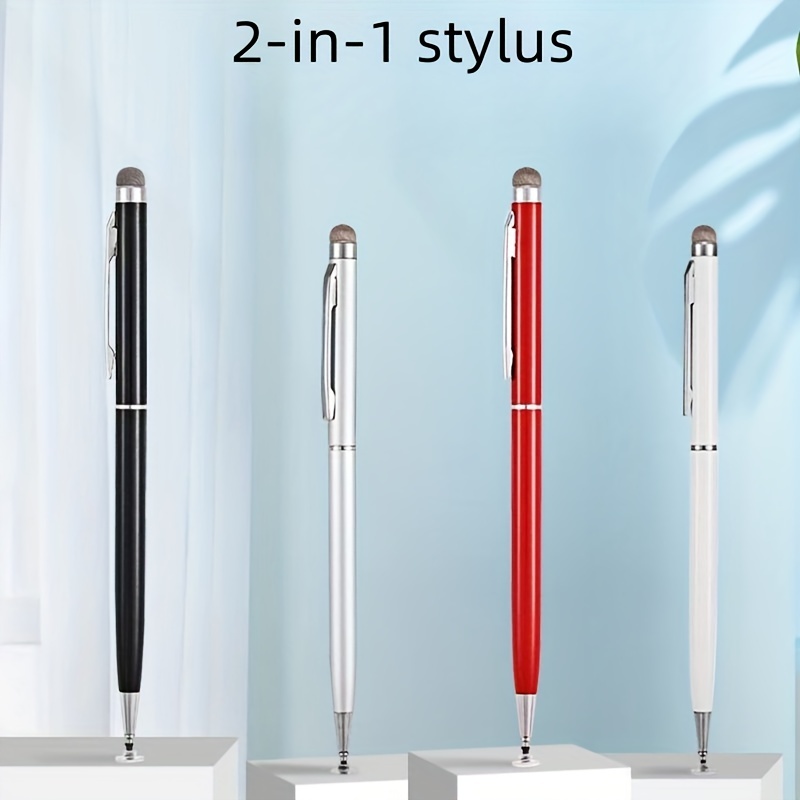 Stylus Pen,10 Pack Universal Capacitive 2 In 1 Retractable Ballpoint Pens  And Styli Touch Screen Pencil