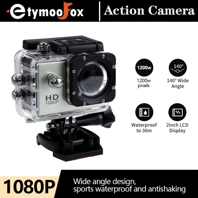 Caméra d'action sportive 1080p caméscope DV étanche sous - Temu France