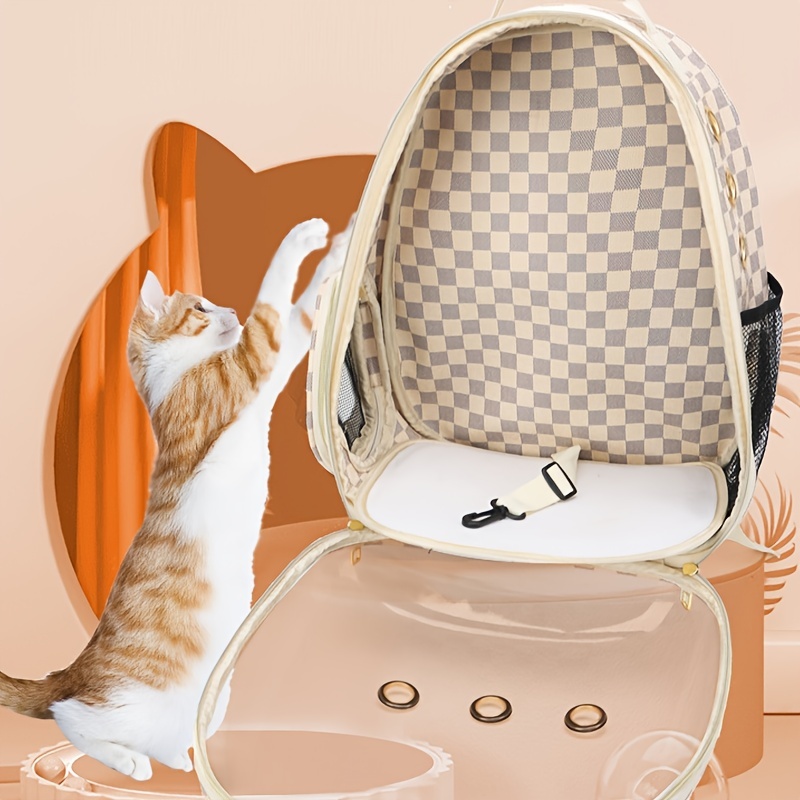 Pet Backpack Carrier For Cat, Space Capsule Design Pet Shoulder Bag,  Breathable Portable Cat Travel Bag - Temu United Arab Emirates