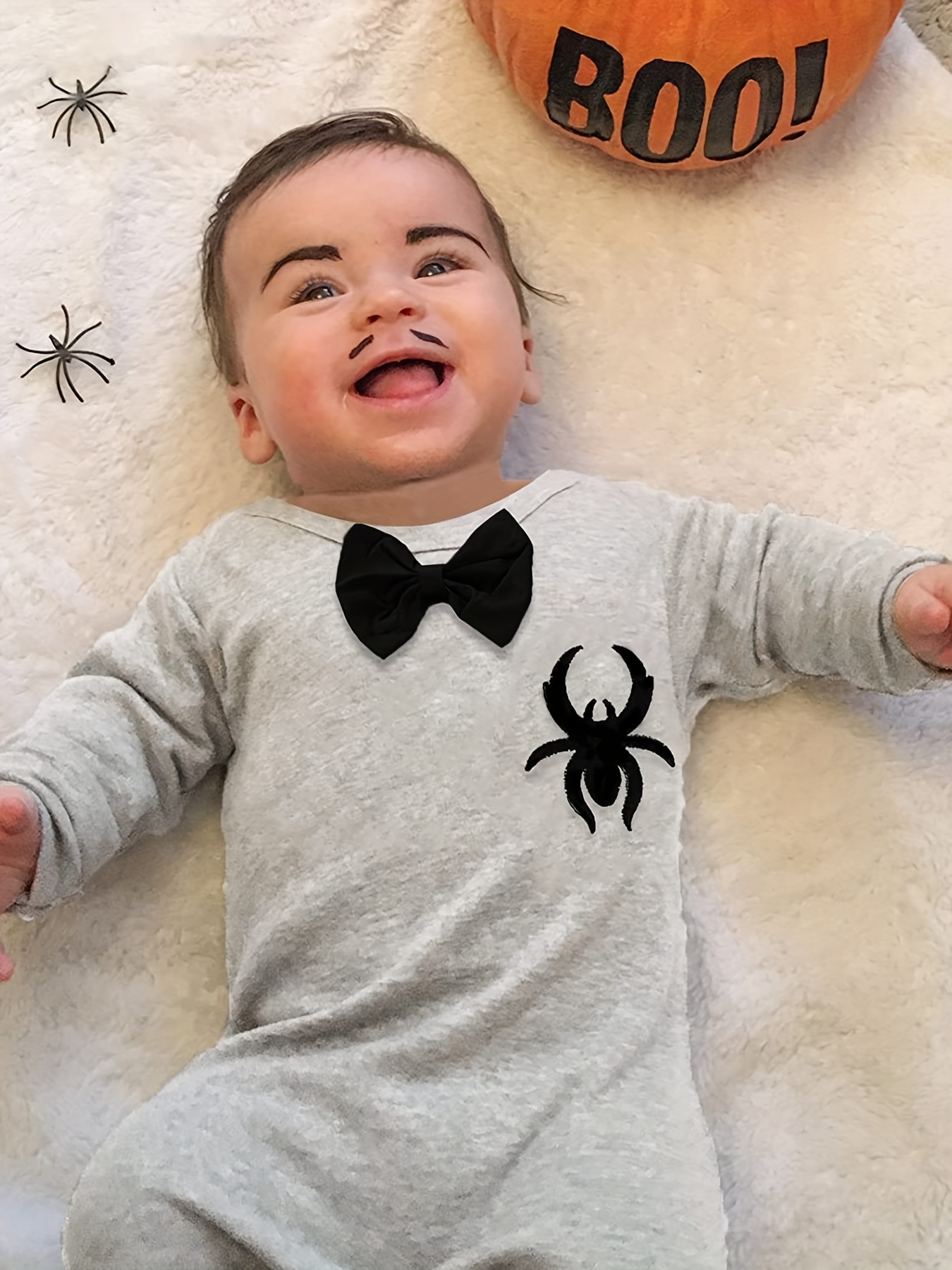 Disfraz Halloween Bebé Recién Nacido Enterizo Gráfico Araña - Temu