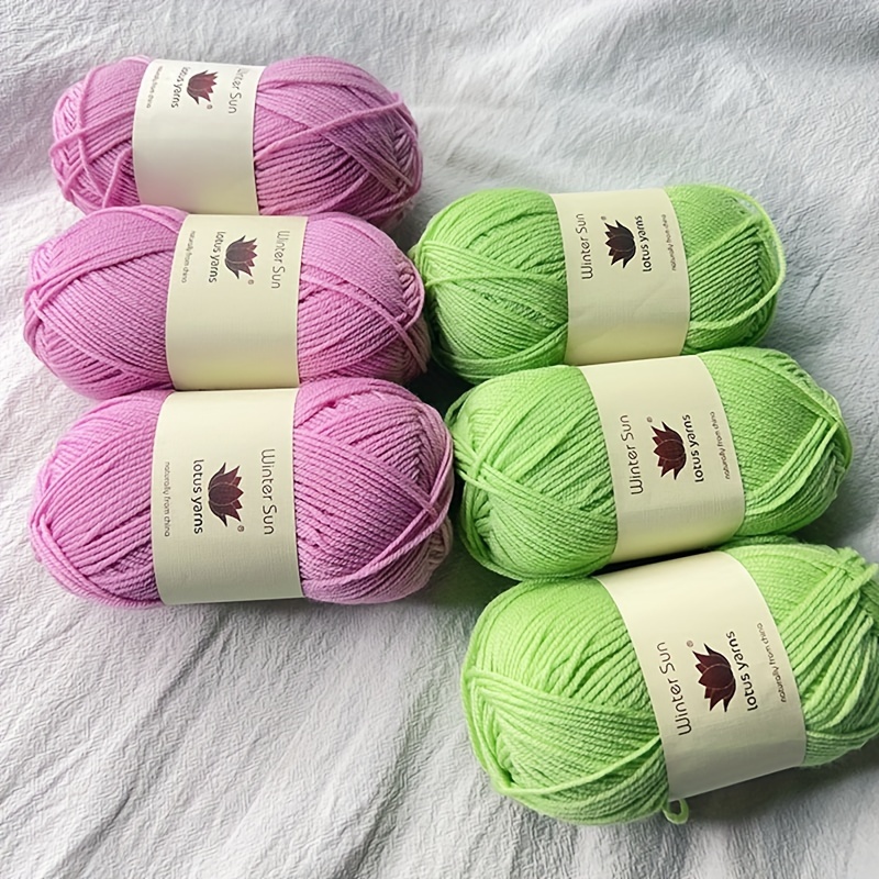 50G 5MM Thick Handknitting Yarn Winter Warm Soft Wool Yarn for Crocheting  Sweater Scarf (Color : 2)