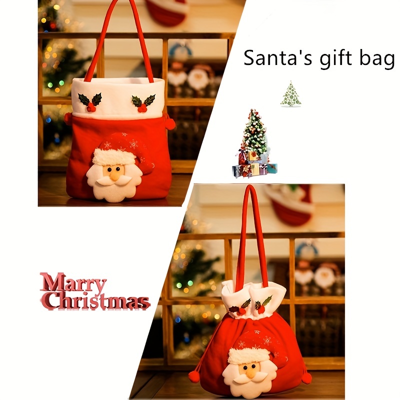 DTOL Bolsas de tela de terciopelo para joyas, pequeñas bolsas de regalo con  cordón para fiestas, viajes, portátiles, Navidad, festivales, organizador