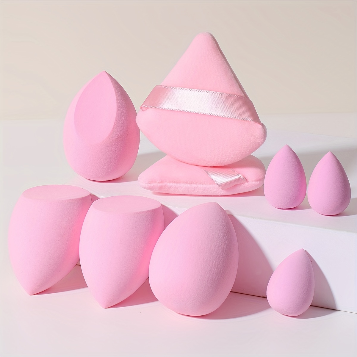 Makeup Sponge Puff Set Large Size Foundation Blending Sponge Mini Waterdrop  Makeup Beauty Blender Triangle Powder Puff With Strap Flawless For Powder  Liquid Cream - Temu Netherlands