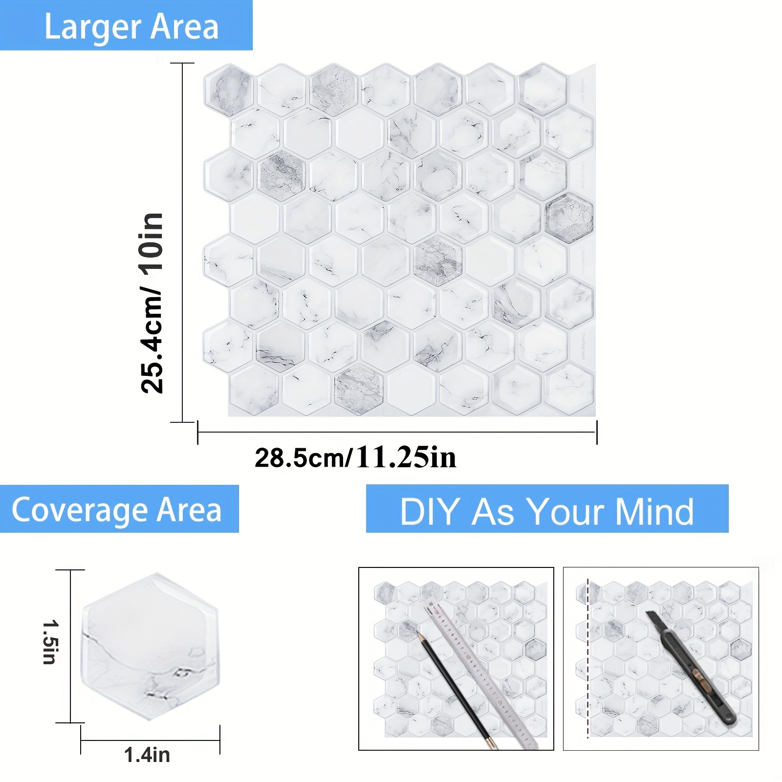 Archivo STL x4 vinilos adhesivos para azulejo - decoracion ambientes cocina  baño 🛁・Plan para descargar y imprimir en 3D・Cults