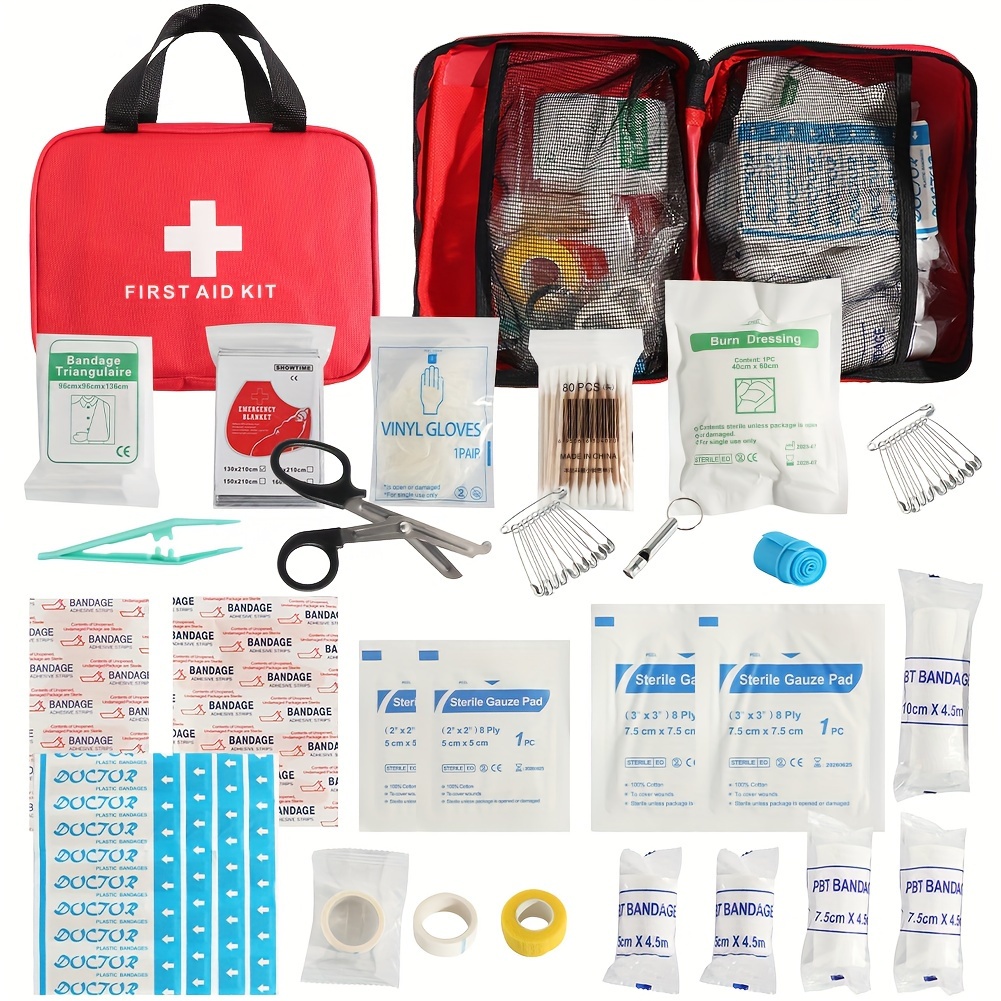  DAVEMED First Aid Kit,230Pieces 1st Aid Kit+Extra Mini First  Aid Kit for  Home,Travel,Backpacking,Car,Hiking,Camping,Hunting,Office,Sports & Outdoor  : Health & Household