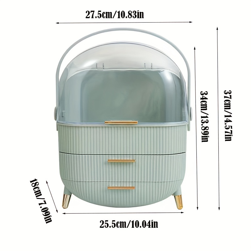 Versatile Dustproof Cosmetic Storage Box Organizzatore Di - Temu Italy