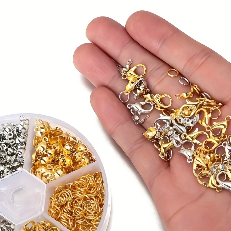 Jump Rings for Jewelry Making Cridoz 2340Pcs Open Jump Rings and Lobster  Clasps Jewelry Making Supplies Kit for Necklace and Jewelry Repair