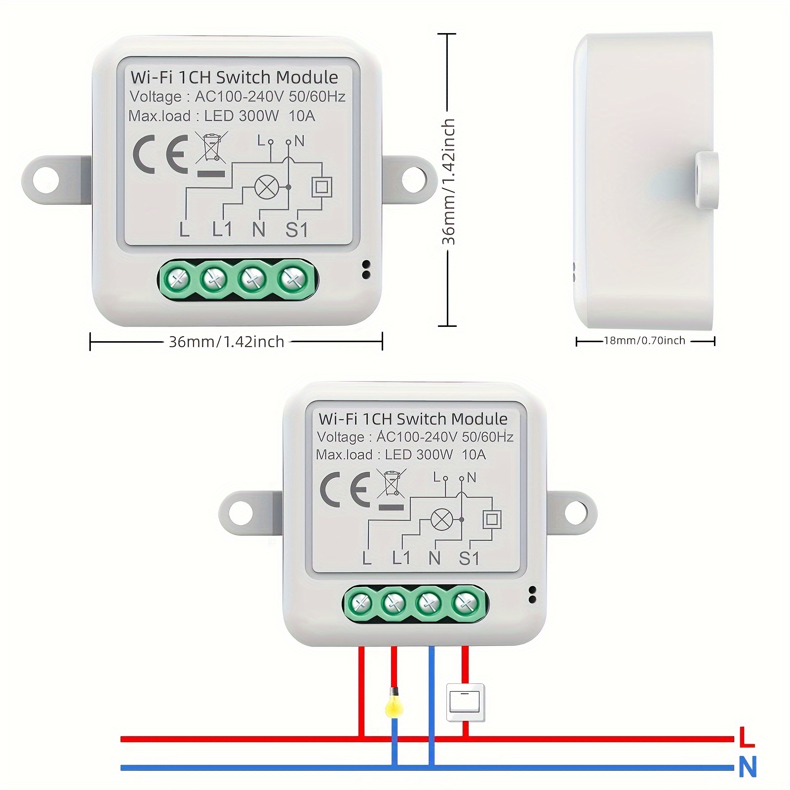 Módulo interruptor Zigbee - Casa Smart