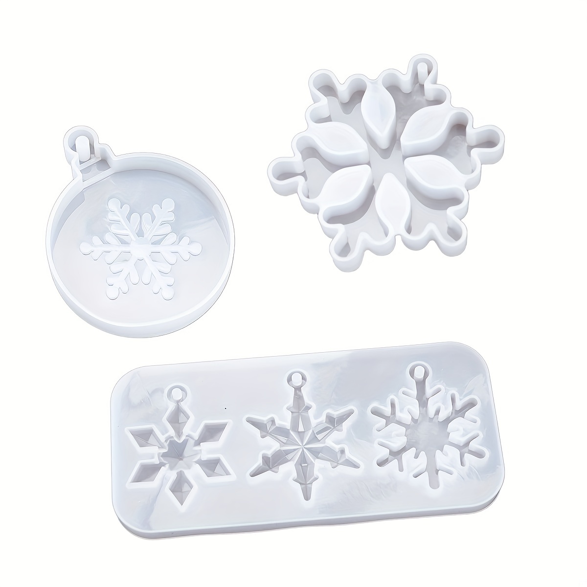 Snowflake Christmas Mold Mould Resin Clay Fondant Wax Soap Miniature  Victorian Jewelry Charms Flexible Molds 