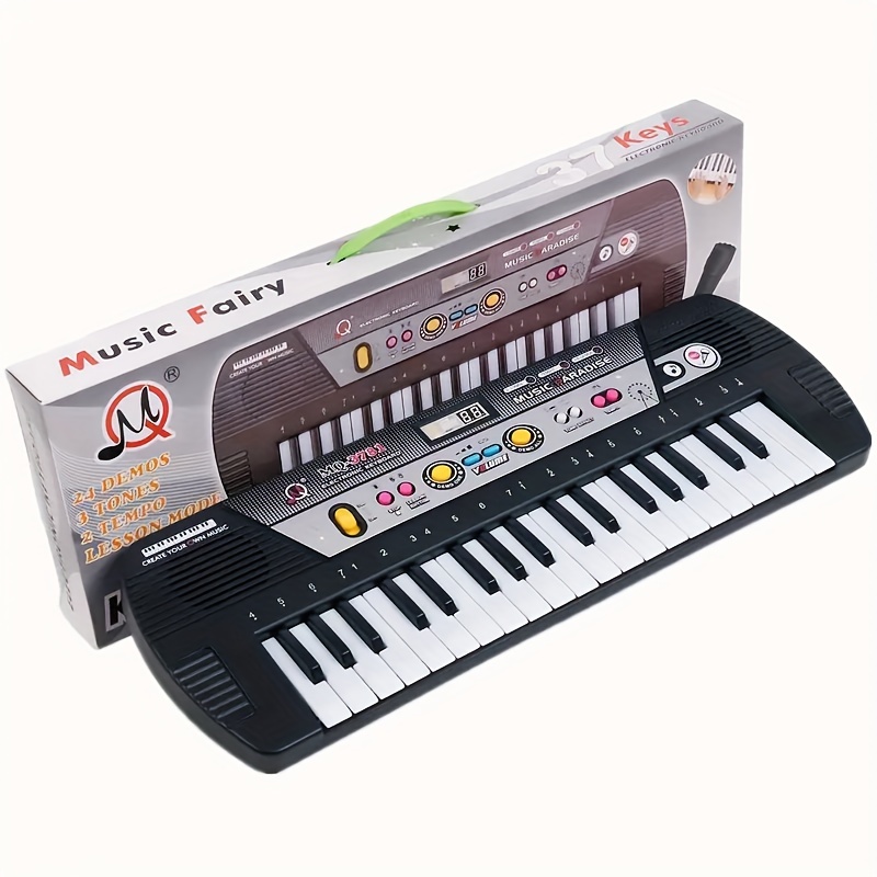 Clavier Piano 37 touches petit clavier électronique numérique portable avec  24