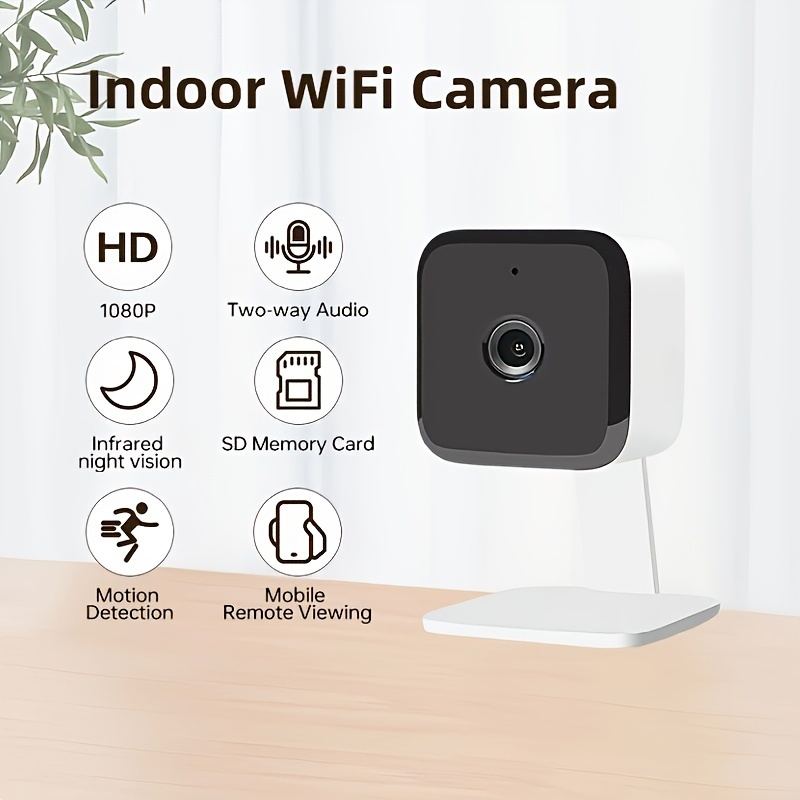 Indoor Security Camera Dual Lens Baby Camera Monitor Wifi - Temu