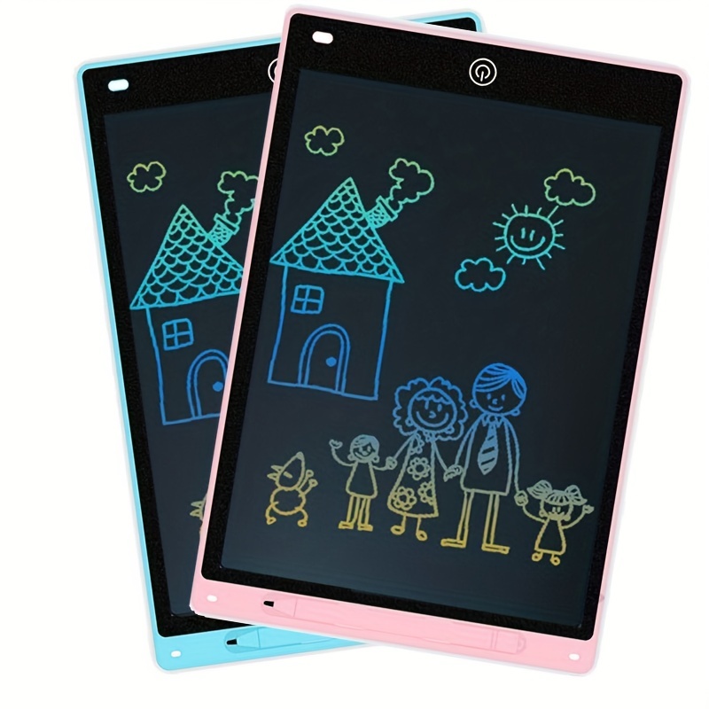 12 inch electronic drawing board writing tablet for kids colorful screen doodle board erasable and reusable digital drawing tablet learning educational toys for girls boys