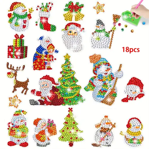 5d Diamond Painting Kits Keychain For Kids Make Diamond Art Kids Stickers  Kit Diy Arts And Crafts Bag Decor For Girls Kids Ages 3-8 8-12