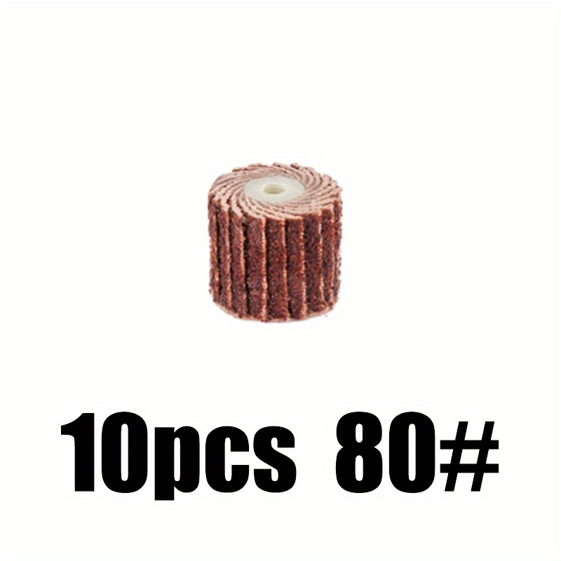 20 Pcs Flap Wheel Sander Set 80 Grit Sanding Wheel For Drill