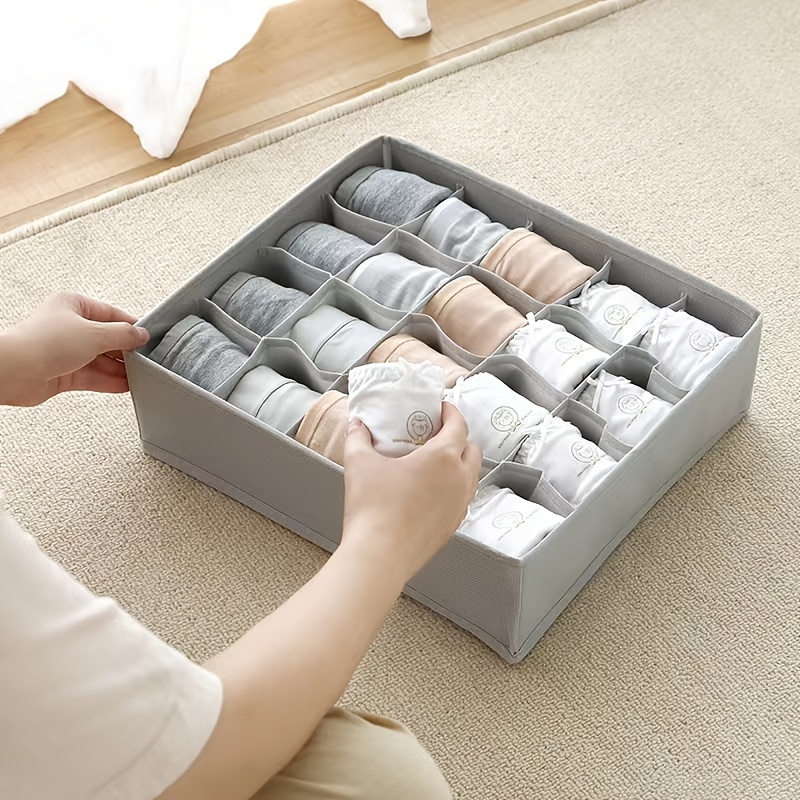 Foldable Sock Underwear Storage Box Fabric Closet Dresser - Temu