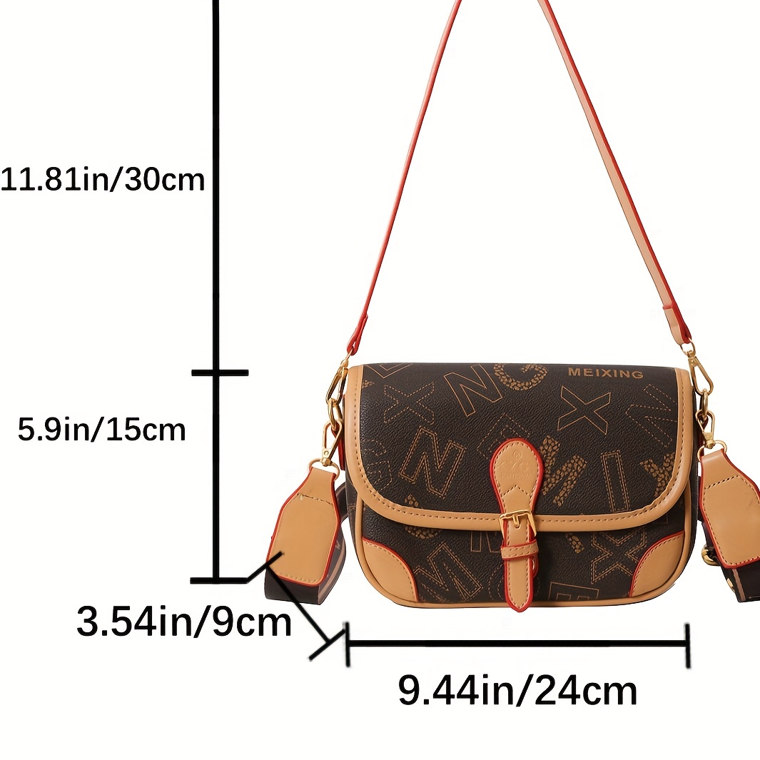 Trendy Letter Pattern Square Crossbody Bag, Cute Pulsh Pendant Flap  Shoulder Bag, Perfect Sling Bag For Daily Use - Temu