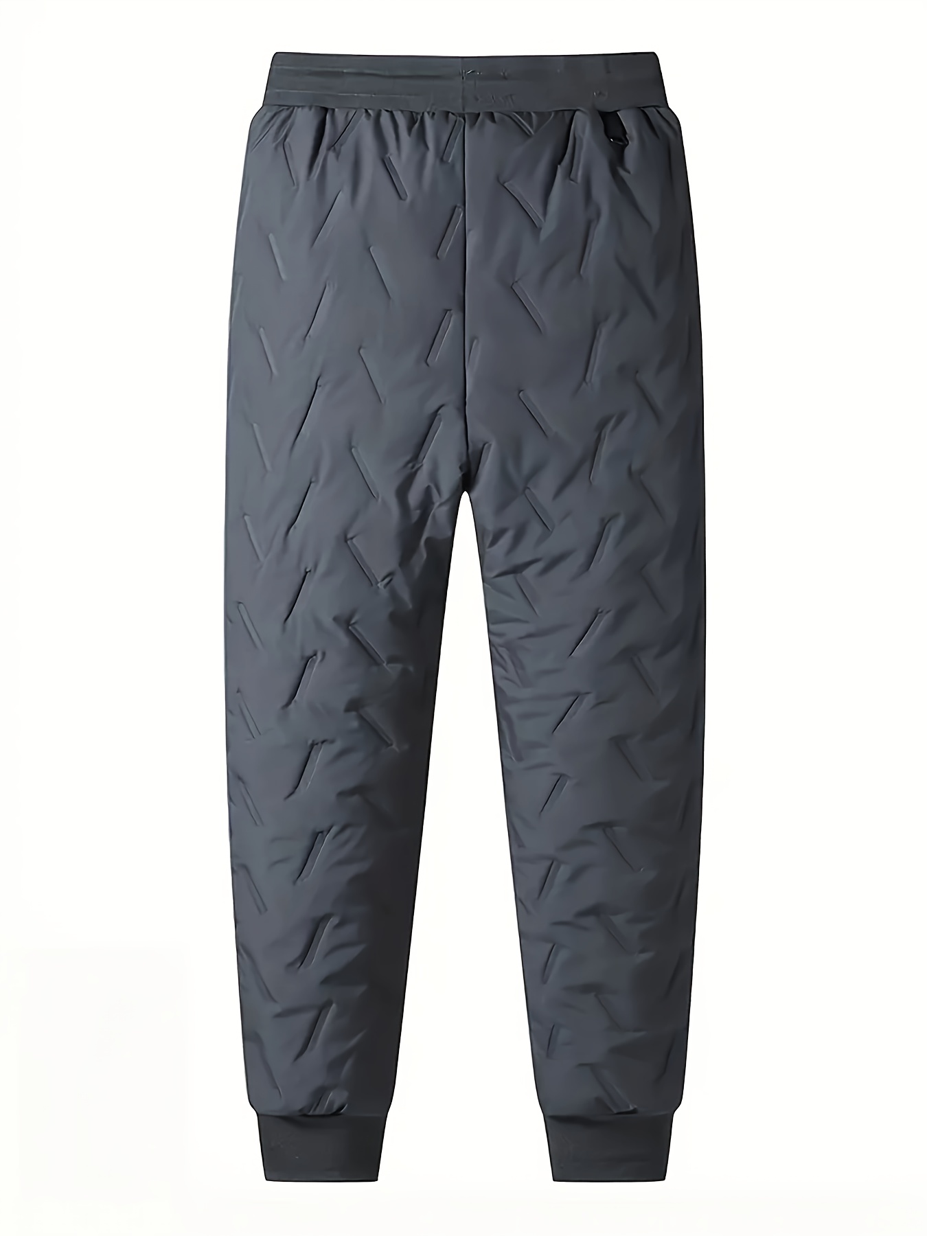 Men's Warm Outdoor Plush Thick Drawstring Pants Windproof - Temu