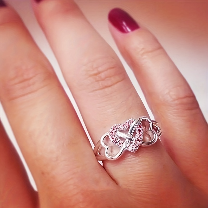 A*e様 Timeless Pearly Crystal Heart Ring Timeless Pearly Gold Plated Ring with Crystal Heart | Shopbop