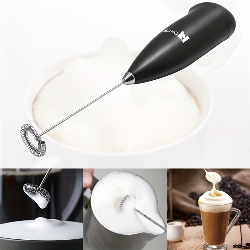 Stainless Steel Electric Milk Foamer Drink Cream Coffee Frother Stirrer  Mini Household Handheld Egg Beater Kitchen Gadgets