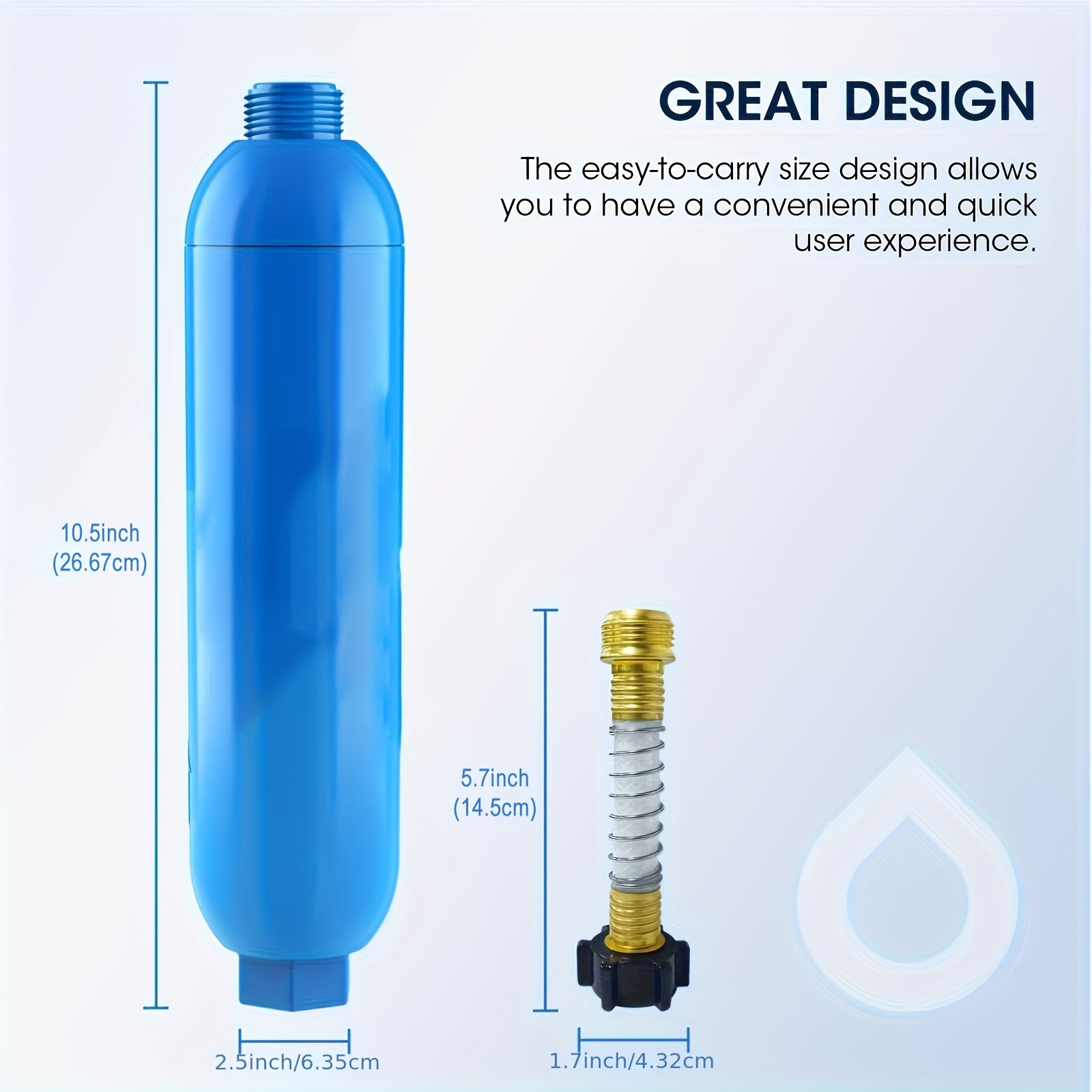 Rv Water Filter Hose Protector inline Water Filter Reduces - Temu