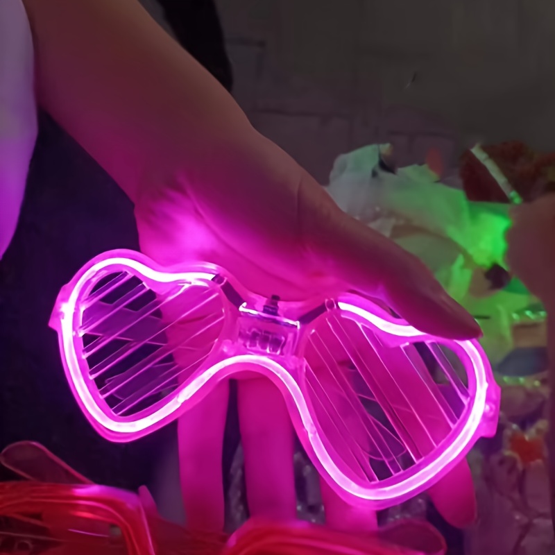 1 pieza Gafas LED fiesta encender, Moda de Mujer