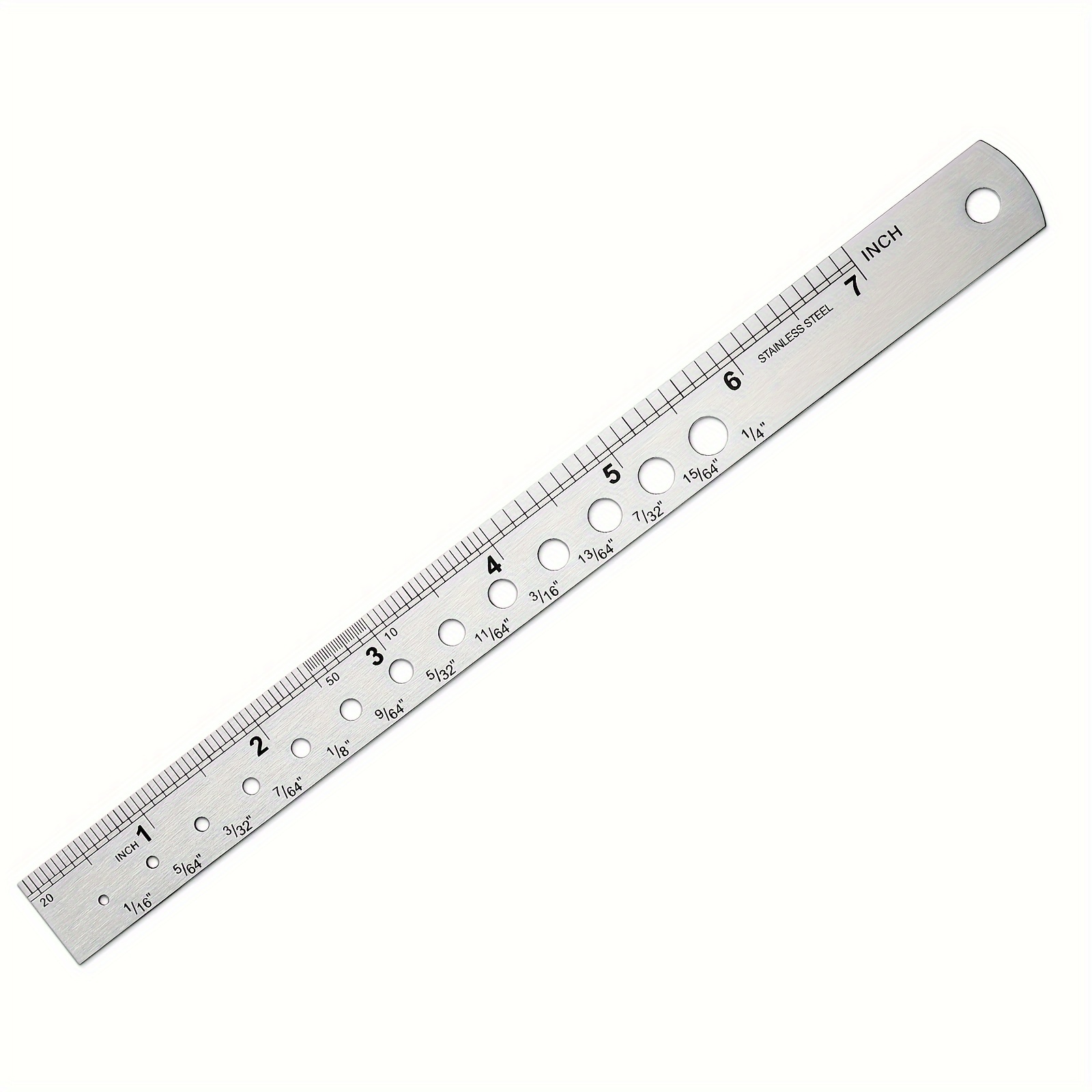 Dropship 1pc Stainless Steel Ruler, 6 8 12 20Inch, Steel Ruler