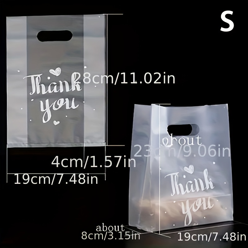 Custom plastic thank online you bags