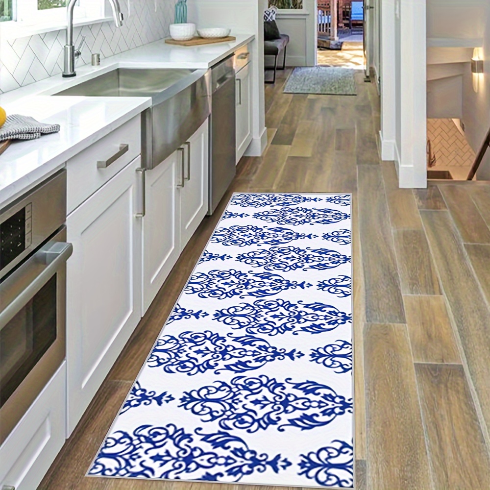 Spring Kitchen Rugs - Kitchen Mat Set of 2, Floral Kitchen Rugs, Country  Spring Kitchen Decor, Blue Kitchen Rugs and Mats Non Skid Washable, Kitchen  Sink Mat Floor Mats, Spring Throw Rugs