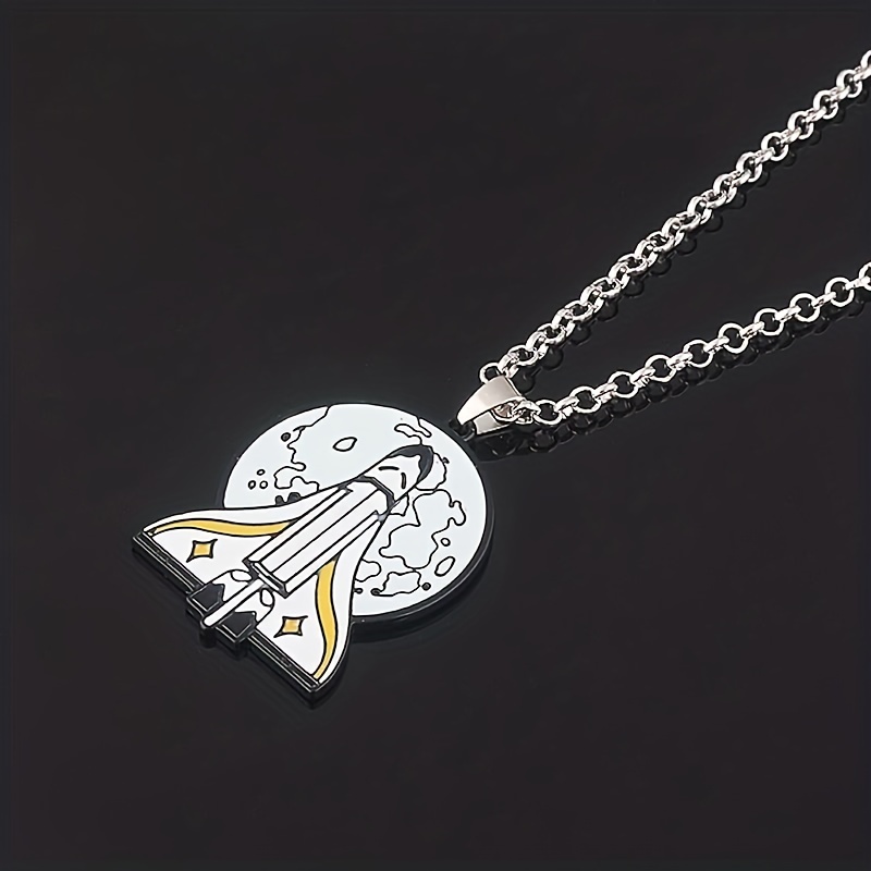 The Last Of Us Airplane Planet Pendant Necklace