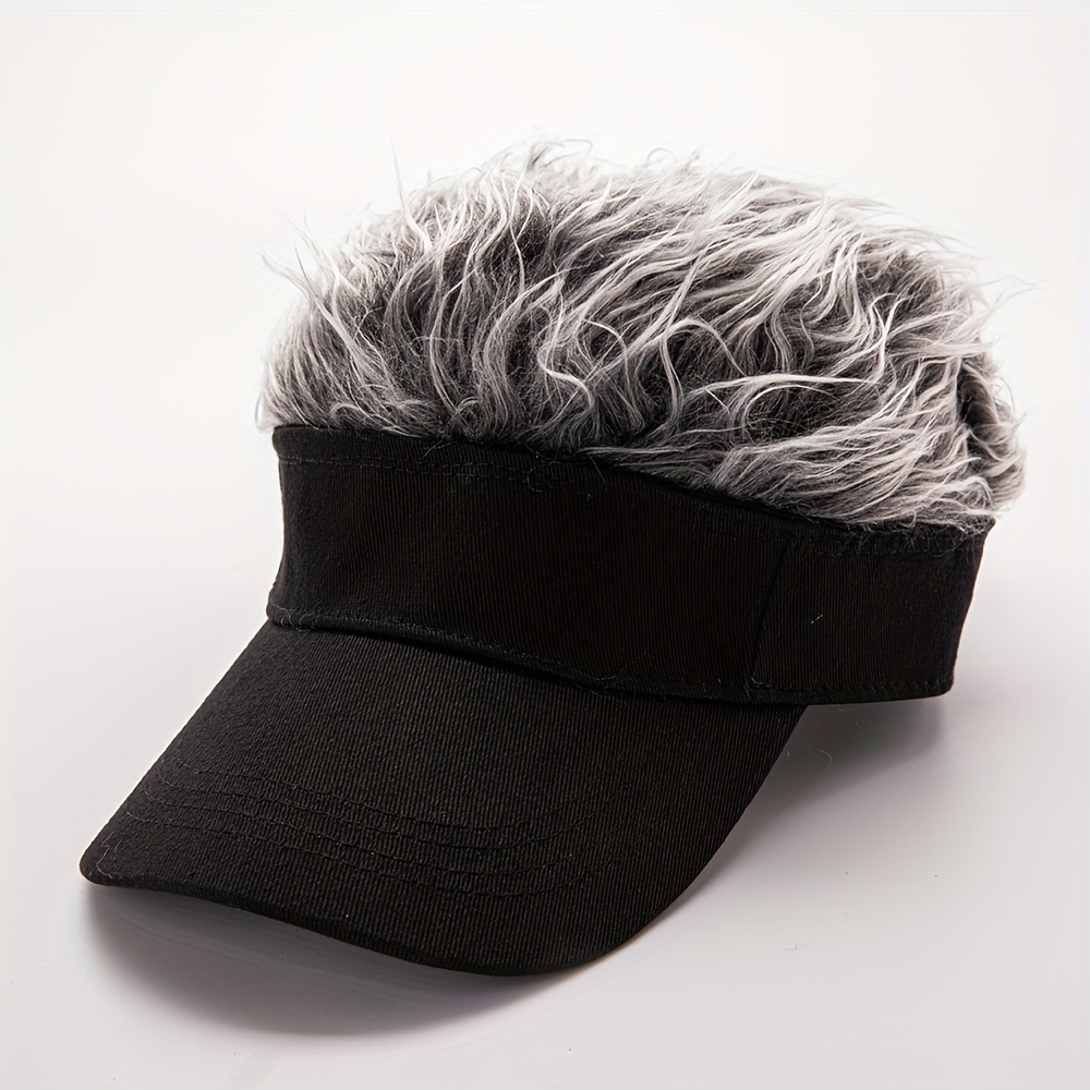 1pc Wig Baseball Funny Wig Sun Shade Hat For Men Women - Jewelry &  Accessories - Temu