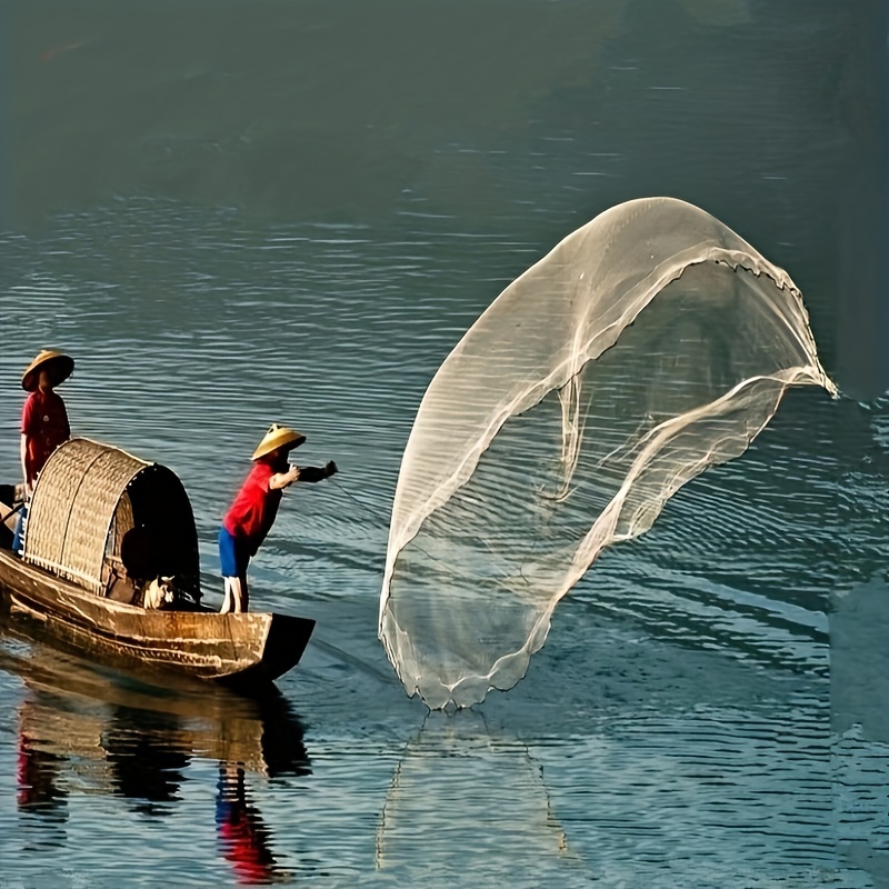 Traditional Hand Thrown Fishing Net Handmade Rotary Net - Temu United  Kingdom