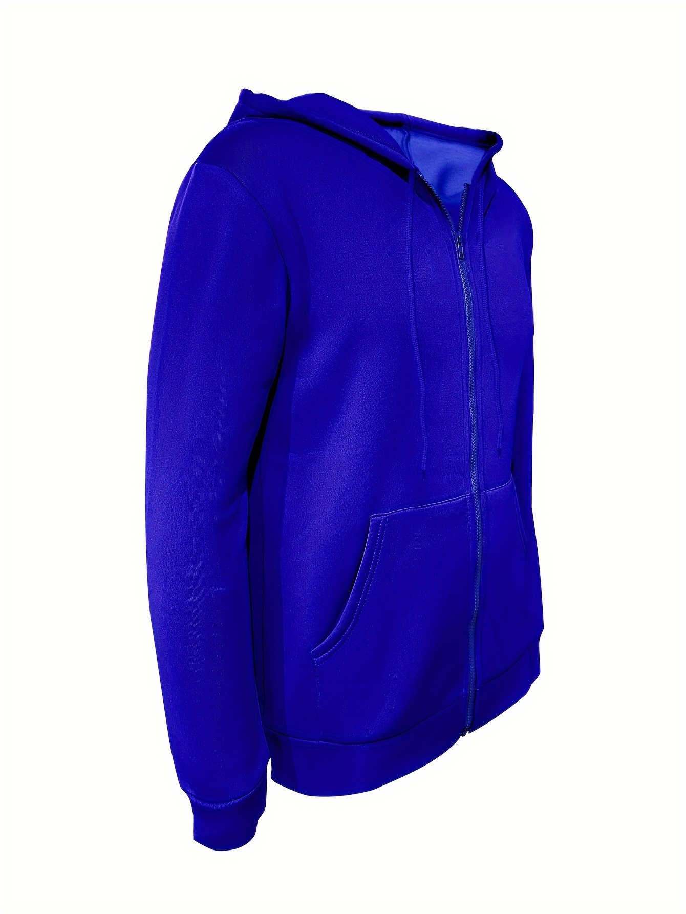 Blue hoodie online zipper