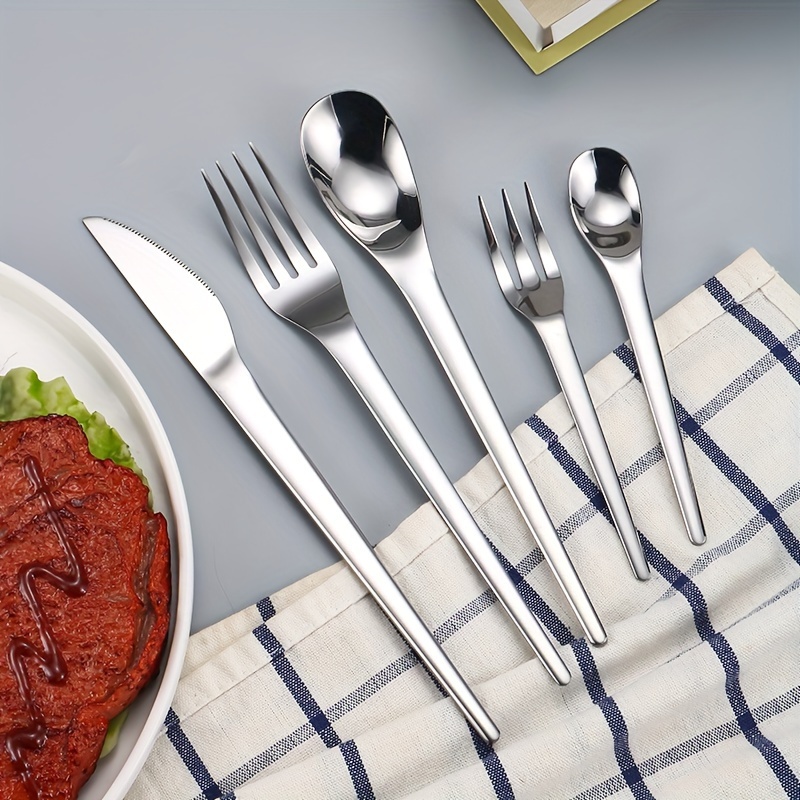 Stainless Steel Western Cutlery Set Include Steak Knife Fork Temu Qatar