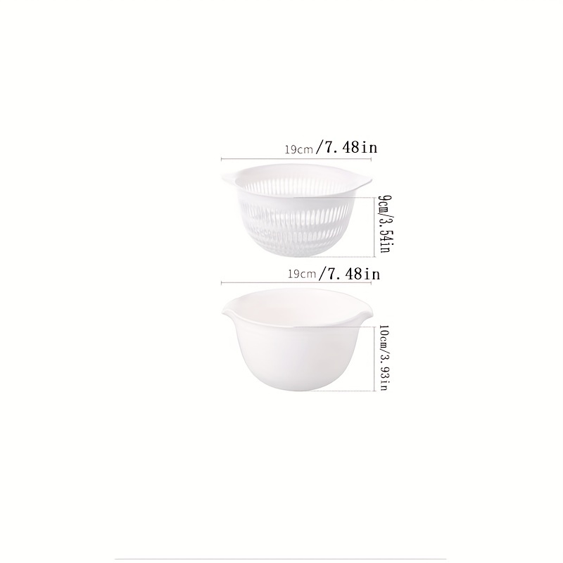 Japanese Double Drain Basket Washing Basin Household Kitchen Supplies