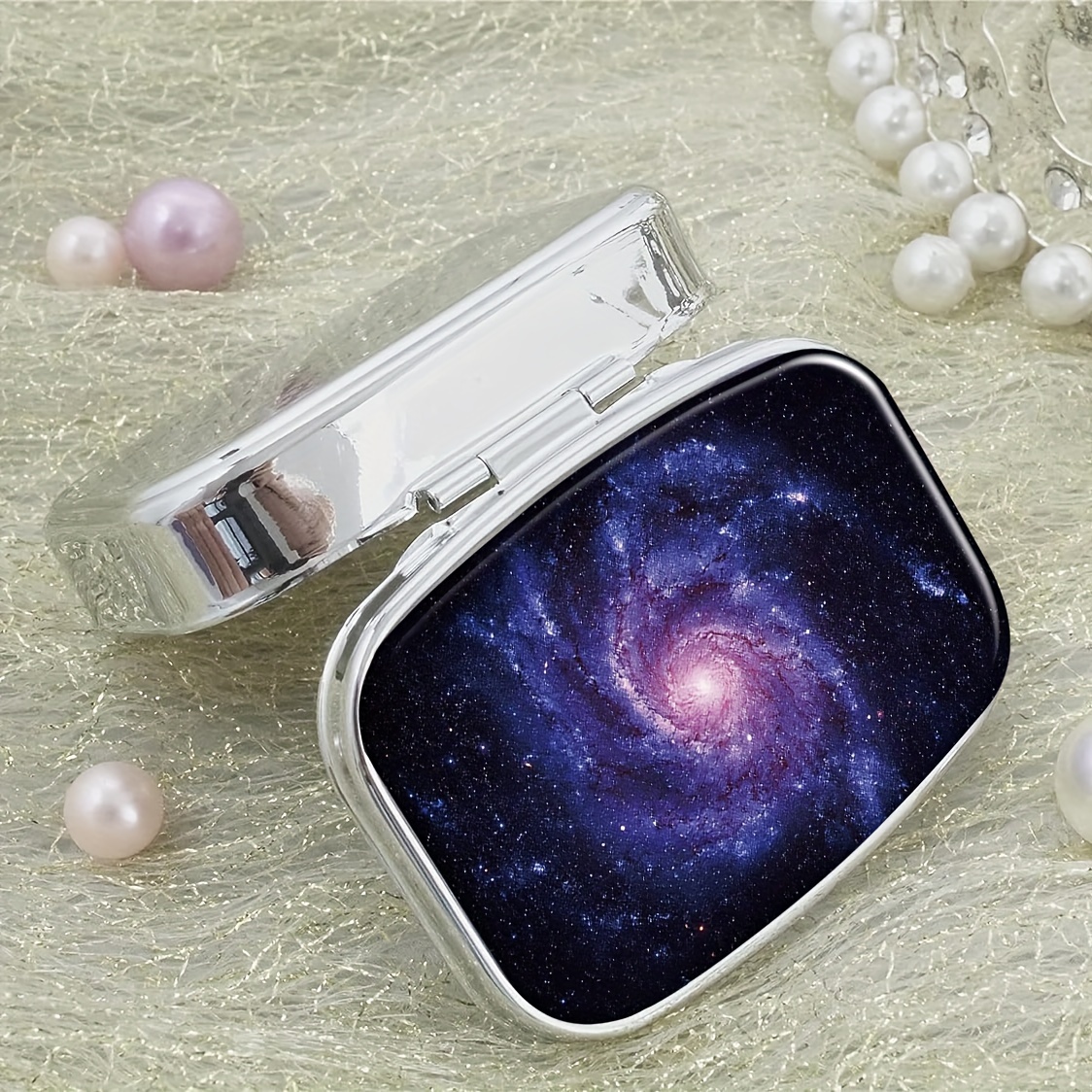  Pill Box Pill Organizer Outer Space Universe Galaxy