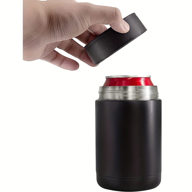 Beer Bottle Insulator Can Cooler With Bottle Opener, Stainless Steel 1 Slim  Can Bottle Insulators Holder, Vacuum Insulated Double Walled Stainless  Steel Can Cooler - Temu